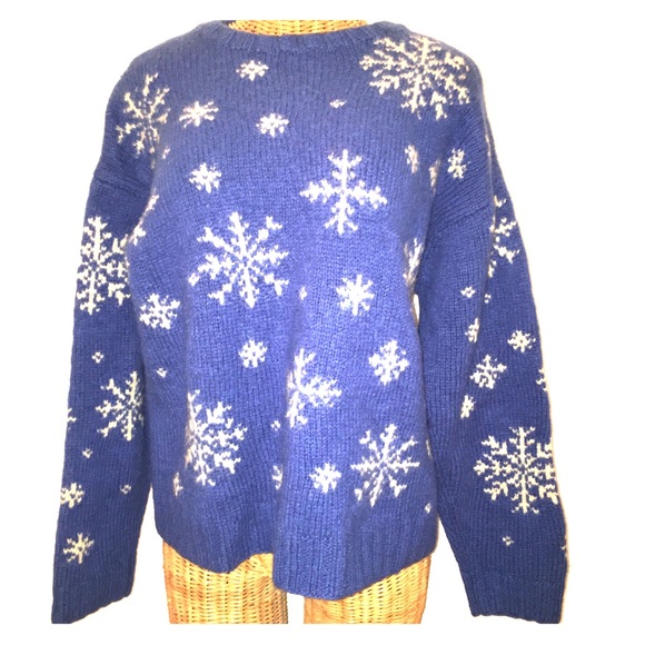 J Crew Wool Snowflake Sweater | Poshmark